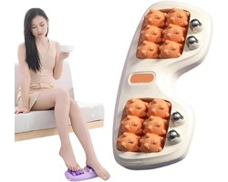 Cat's Paw Voetmassager - 1stuk - Dubbele Voetmassageroller - Voetmeridiaan - Draagbaar -Magnetische roller - Verlicht pijn aan plantaire fasciitis en verbetert de bloedsomloop - Ontspant de hielen - Voetmassager - 29 x 15 x 5 cm - Oranje kleur