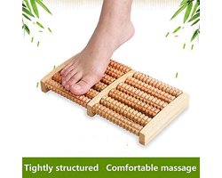 Crrynuo Voetmassage Apparaat van Hout - Voetmassage Roller - Massage Apparaat - Verbetering Bloedsomloop - Voetroller - Massageroller