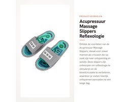 Dailygoods- Acupressuur Slippers - Reflexologie Slippers - Massage Slippers Dames/Heren - Magnetische Therapie - Voet Massager - Antislip Ondergrond - Massageslippers