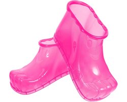 Daity Draagbare voetbad, draagbare voetmassageschoenen, badmassagebekken voettherapieschoenen voor warme massage ter bevordering van de bloedsomloop (Hoogte 12,5 cm, maat 42, rood)