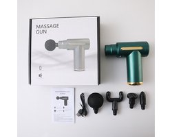 Dit massagepistool biedt een diepe weefselmassage om pijn te verlichten. Uitgerust met 4 massagekoppen en 6 snelheidsstanden is dit elektrische mini-handmassageapparaat het perfecte cadeau Geschikt voor ouders.