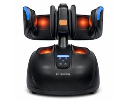 El Suvon - Shiatsu Voet- & Beenmassageapparaat - Luchtcompressie & Infrarood Warmte - Zwart
