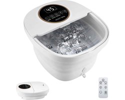 Elektrisch Voetenbad met Massage en Verwarming – Opvouwbaar Bubbels Voetmassageapparaat – Temperatuurregeling en Timer – Voet Spa