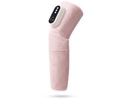 Elektrische beenmassager met drie pijnverlichtende massagestanden, USB-oplader, drie intensiteits- en temperatuurinstellingen voor ontspanning van de beenspieren (roze).