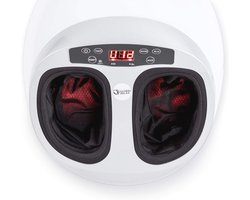 Elektrische voetmassager met 360° massage | Pijnverlichting en circulatieapparaat voor vermoeide voeten | Eenvoudige bediening en warmtetherapie