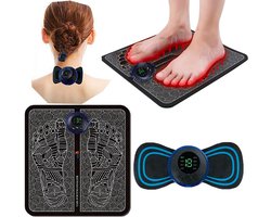 EMS Voetmassage Apparaat met Elektrische Spierstimulatie voor Pijnverlichting en Betere Doorbloeding