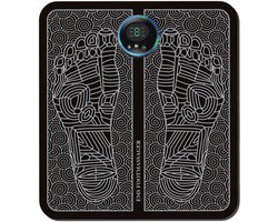 EMS Voetmassagemat - 6 Massagestanden, 9 Intensiteitsniveaus - Draadloze Voetmassager voor Thuis en Kantoor met Oplader - Verlichting bij Vermoeide Voeten, Spierontspanning en Verbeterde Doorbloeding