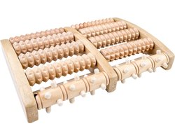 EXCITAT Massageapparaat - Massageroller - Houten massageapparaat - Geschikt voor na de sportschool, op kantoor, thuis, op school