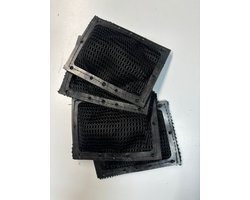 Extra pads voor Vibration Leg Trainer - 4 stuks - zwart - Gaasje - Netje voor over massagefunctie - onderdelen - vervangingsonderdeel