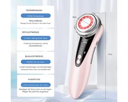Gezichtsmassageapparaat, rimpelverwijderaar, apparaat Geschikt voor het verstevigen van nek en gezicht, vibratiemassageapparaat, EMS-gezichtsliftapparaat, apparaat Geschikt voor dieptereiniging