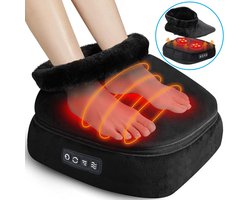 Good4You 2-in-1 Shiatsu Voet- en Rugmasseur met Warmte - Knedende Voetmasseur Machine met Verwarmingskussen, Kussen of Voetverwarming, Massagemiddelen voor Rug- en Voetverlichting