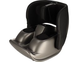 Happy Feet voetmassage apparaat (grijs) - Massage voor voeten en kuiten - Lucht compressie - Ontspanningsmassage - Drukpuntmassage - Shiatsu massage - Kuitmassage - Guasha - Stimuleert bloedsomloop - Helpt tegen kramp, diabetes klachten, koude voeten