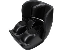 Happy Feet voetmassage apparaat (zwart) - Massage voor voeten en kuiten - Lucht compressie - Ontspanningsmassage - Drukpuntmassage - Shiatsu massage - Kuitmassage - Guasha - Stimuleert bloedsomloop - Helpt tegen kramp, diabetes klachten, koude voeten