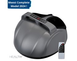 Health Bay® Voetmassage Apparaat - 360º Voetmassage - Voetmassage apparaat met luchtcompressie en Shiatsu massage - Tril functie en warmte functie - Voor Verbeterde Bloedcirculatie - Met draaghendel en afstandsbediening