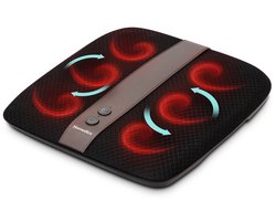 HoMedics Shiatsu Deluxe Voetmassager Apparaat met Warmte - Massage met Verlichte Warmte - 28 Roterende Massageknoppen - Bloedsomloop - FMTS12H