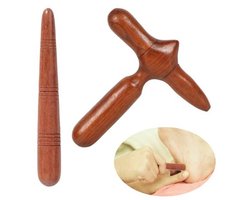 Houten Massageapparaten Set van 2 - Voetmassageaccessoires voor Fysiotherapie en Zelfmassage