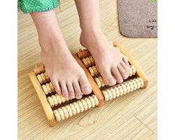 Houten voetmassageapparaat voor thuis met roltype