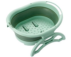 Inklapbaar Voetbad met Massage Rollers - Ideaal voor Thuis en Op Reis