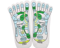 JGS Premium - Acupressure Reflexology Socks voor Voetmassage - Verbeterde Bloedcirculatie - Relaxatie en Verlichting van Drukpunten