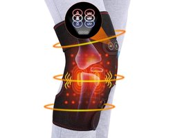 Knie Massage Apparaat - Rood Lichttherapie Met Verstelbare Warmtes en Trillingen - Infrarood Massageapparaat - Kniebrace Massager voor Pijnbestrijding & tegen Gewrichtspijn – Draadloos – Voor Pijn / Stijfheid en Blessure