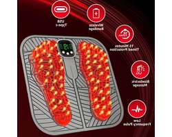 Massage Apparaat Elektrisch Voetmassageapparaat EMS Pijn Circulatie Voeten Benen