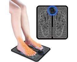 Massage Apparaat Elektrische EMS Voet Massager Pijn Circulatie Voeten Benen Stimulator Mat Opvouwbaar Draagbaar 6 Modi 8 Niveaus