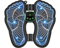 Massage Apparaat Elektrische voet EMS-voetmassagemachine - draagbare USB voetmassagemat - 8 modi en 19 niveaus - bevordert de bloedcirculatie