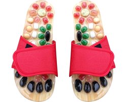 Massage Apparaat Ontlasting voor Boogmassage Verzorging - Acupunctuur Jade Maat Heren Dames Voeten Gezondheid - Acupunctuurpunten Voetreflexzonesschoenen Acupressuur Sandalen
