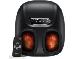 Massage Apparaat Portable Foot Massager with Heat Plantar Fasciitis Shiatsu 3D Kneading Compression Electric Feet Massager Up to Size 10.5- Gifts Men Women Remote Control