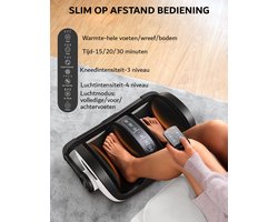 Massage Apparaat - Voet en Kuitmassage - Shiatsu - 3 Modi - Incl Afstandsbediening