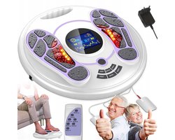 Massage apparaat - voet massage - Elektrische Puls Therapie - 25 Programma's & 99 Intensiteiten - Met Elektrodes voor Lichaam - Bevordert de bloedsomloop - Verbetert de slaapkwaliteit