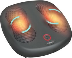 Massage Apparaat Voetmassage Diep Kneden Shiatsu met 12 Roterende Koppen - Verzacht Stijve Spieren Koude Voetenbehandeling - Zwart