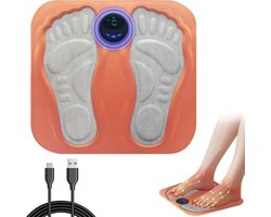 Massage apparaat - Voetmassage - Draagbare voetmassage - Voetmassage apparaat met bedieningVoetmassage apparaat bloedsomloop - Bevorder de slaap - Geschikt voor mannen - vrouwen - Verstelbare modus massagetool - senioren - benen - ontspanning - thui