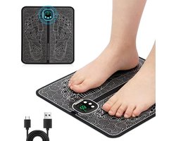 Massage Apparaat Voetmassageapparaat EMS elektrisch opvouwbaar draagbaar doorbloeding spierpijn verlichting 8 modi 19 intensiteiten oplaadtype