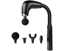 Massagepistool, verbeterde versie met verlengd handvat, 10 mm deep tissue massagepistool, rugmassage-apparaat, spier-/nek-/schouder-/taille-/beenmassage-apparaat, draagbaar, cadeau Geschikt voor mannen.