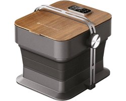 Medivon - Aqua Pro - Voetenbad - massage apparaat - Ontspannen - 35-48 graden - Kruiden en medicinale therapie - kalmeert - Opvouwbaar - 6 massageknoppen - Bluetooth temperatuurmeter - Rood licht therapie