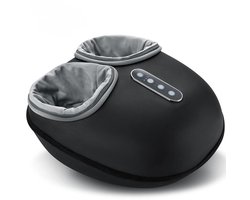 Milova Voetmassage apparaat - Met warmteroller - Bloedsomloop - Spierontspanning - Pijnverlichting - Zwart