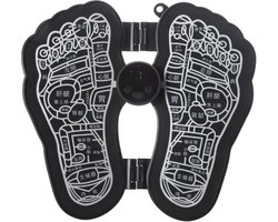 MLR-125 Mini-voetmassager Oudere voetvoetmassager EMS Portable Pulse Home Foot Relaxing Massager, vorm: zwart (batterij)-Zwart