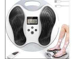 Multifunctionele elektrische voetmassager - Voetmassageapparaat - Massager - met 12 standen - 20 intensiteitsniveaus - Bevordert de bloedsomloop en verlicht neuropathische pijn