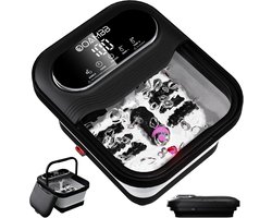 Opklapbaar Voetenbad met Massage Rollers, Warmte en Bubbelmassage | XL Touchscreen