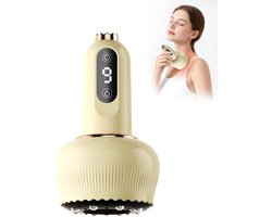 Oplaadbare 5-in-1 draagbare cellulitismassager, elektrische beencellulitisverwijderaar, cuppingtherapie, draadloze multifunctionele anti-cellulitismassager, Geschikt voor buik, dijen, armen en rug.