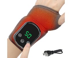 Polsverwarmingskussen - 5 temperatuurstanden, ambidextreuze verwarmingsondersteuning | Geschikt voor vrouwen, ellebogen, knieën en enkels; ideaal voor werk, sport, reizen, buitenactiviteiten en kamperen.