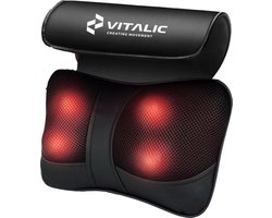 Premium Shiatsu Massagekussen voor Nek & Rug - Warmtekussen - Massageapparaten - Nekmassage apparaat - Nekstretcher - Backstretcher - Rugmassage - Massage apparaat pillow | Vitalic