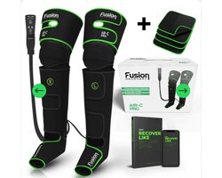 Professioneel Beenmassage & Voetmassage apparaat voor Bloedcirculatie - Sport Gym Fitness - Recovery Boots - Voet Massage Vermoeide Benen Shiatsu Luchtcompressie Bloedsomloop lymfedrainageapparaat Oedeem Vibrolegs FitGun® Air-C Pro