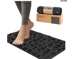 RFWR® Draagbare Voet Acupressuur Mat - Opvouwbare Drukpunt Massage Pad voor Kantoor en Thuis