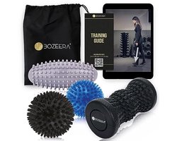 Set van 2 Voetmassage Rollers & 2 Stekelballen - Ergonomische Massage voor Plantenfasciitis - Verbeter Bloedcirculatie en Verminder Spierspanning