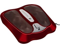 Shiatsu Voetmassageapparaat massage apparaat - met 18 verwarmde massagekoppen - infrarood therapie - rood - bevordert de bloedsomloop