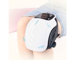 Slimme kniemassager met warmte, rood licht en vibratie - 3-in-1 draadloos - Cadeau voor oma en opa