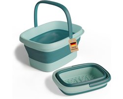 SNJY® Voetenbad - Voetbad Massage - Voetmassage Apparaat - 15 Liter - 43L x 32B x 23H cm - Groen