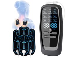 Spiermassageapparaat, 3-in-1 massager, 30 intensiteitsniveaus en 27 standen, ontspannende massage, 2 kanalen en 8 elektroden.